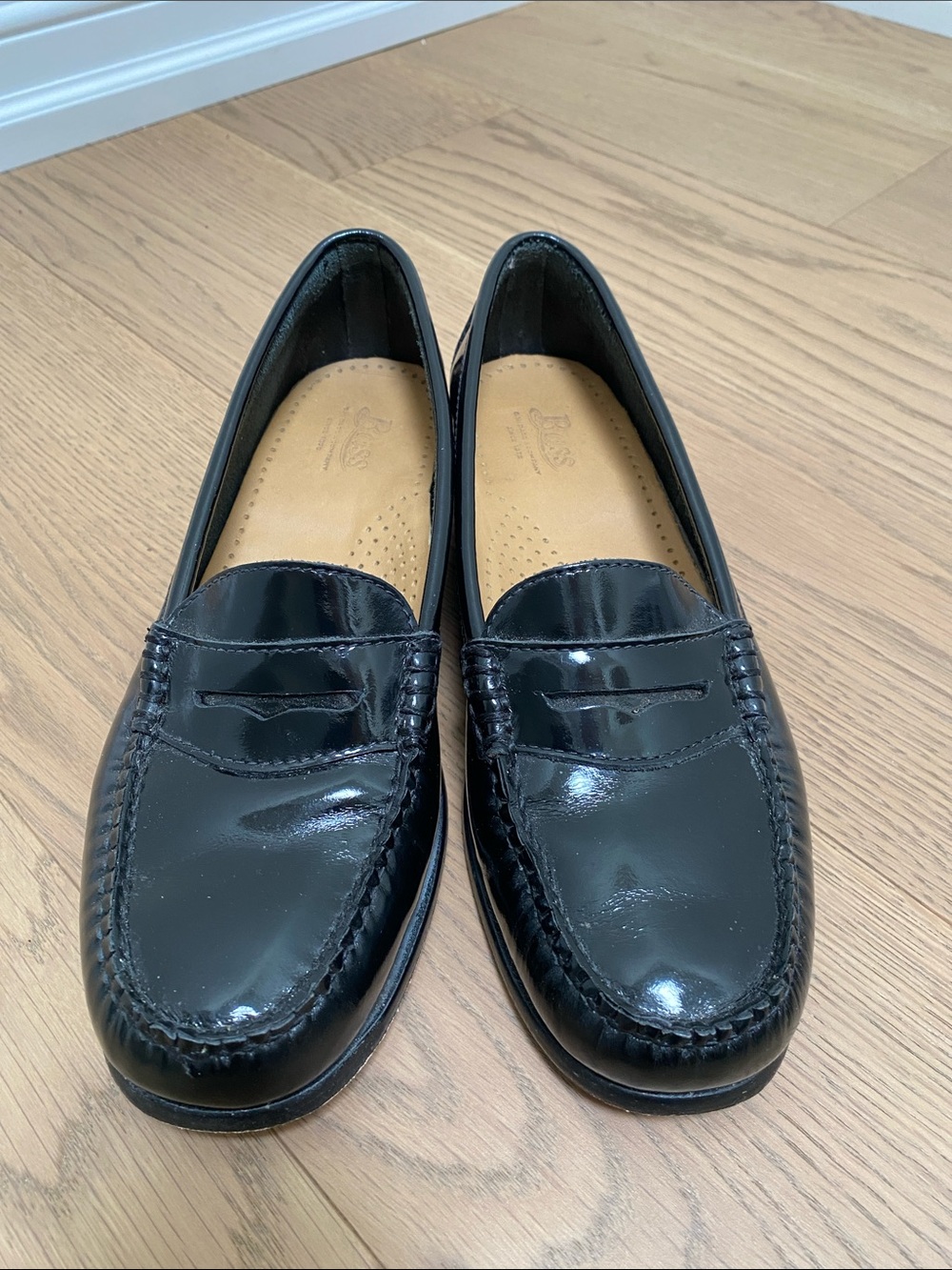 G.H. Bass & Co. Black Patent Penny Loafers